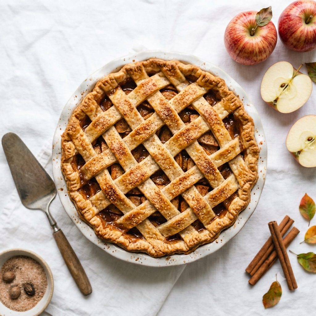 Apple pie, fresh from Vi's oven